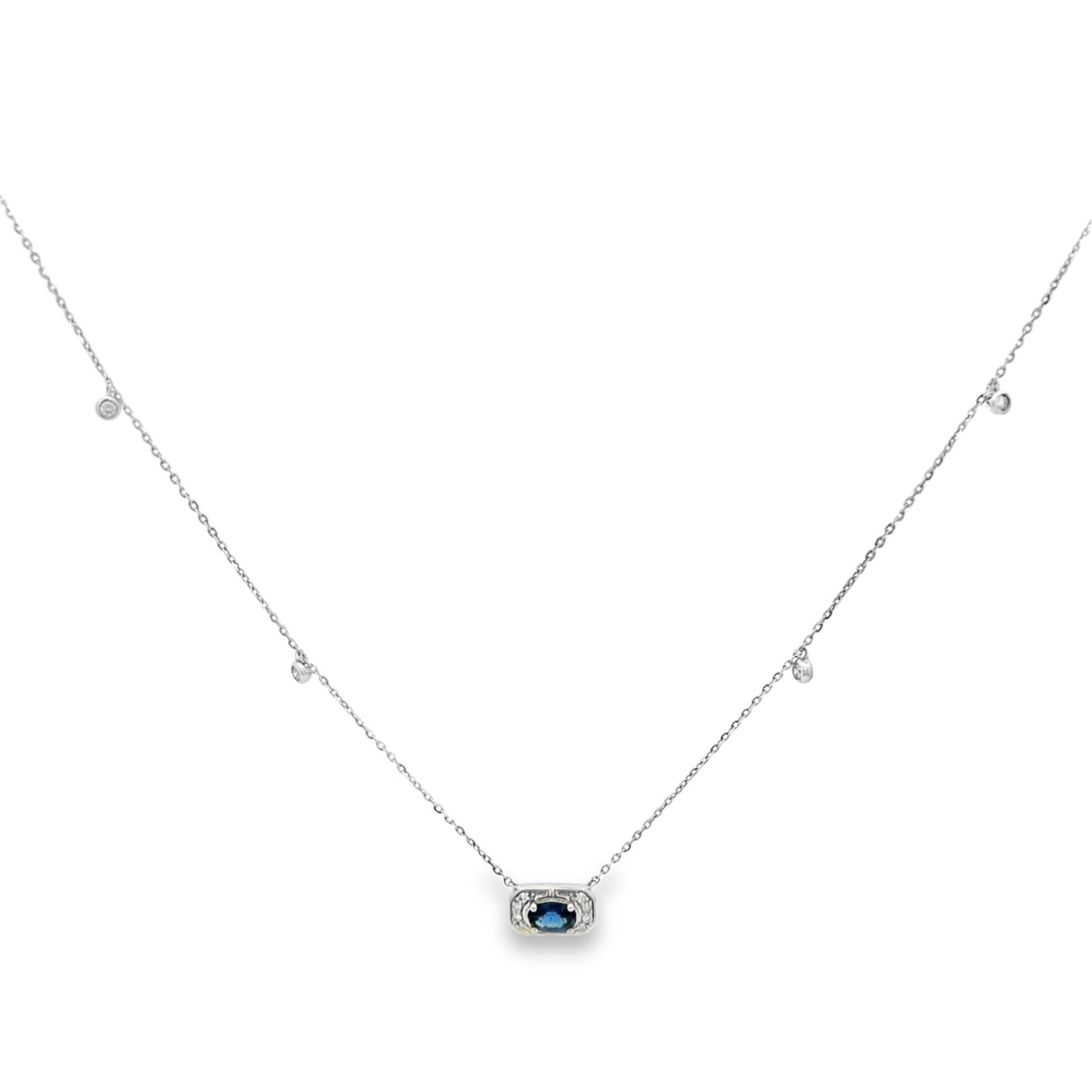 Royal Blue Sapphire Necklace