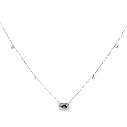 Royal Blue Sapphire Necklace