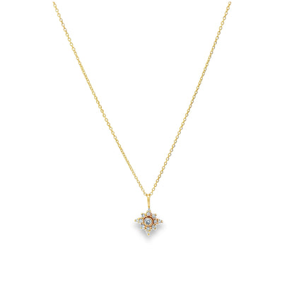 Diamond Starburst  Necklace