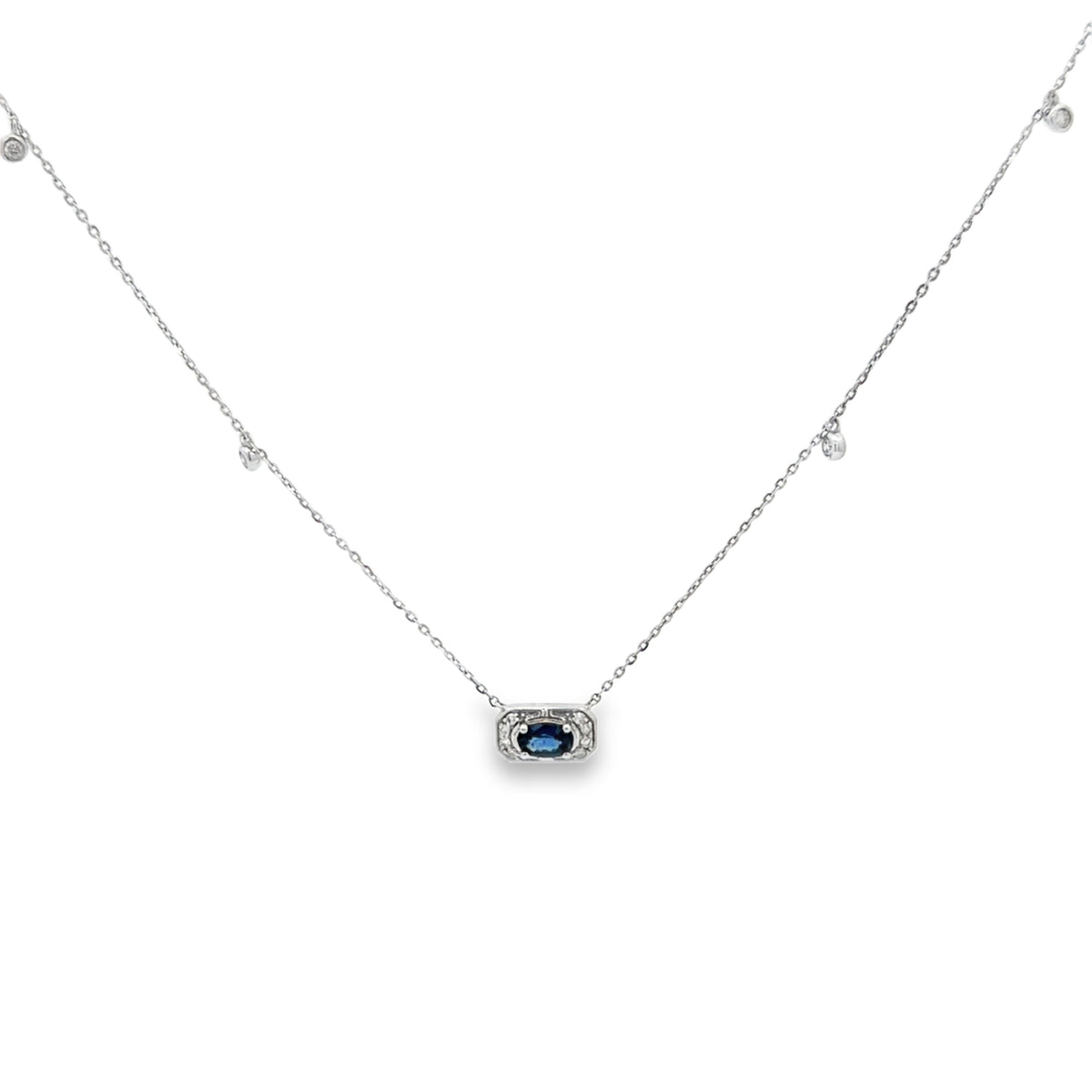Royal Blue Sapphire Necklace