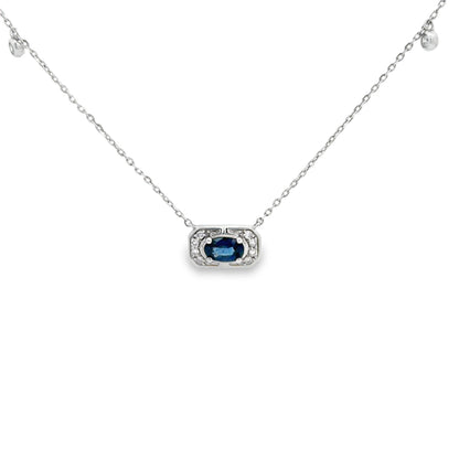 Royal Blue Sapphire Necklace
