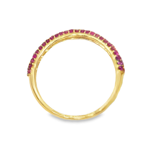 Pinkis ruby Stackable Ring
