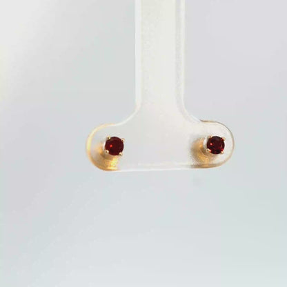 Fresh Garnet Studs