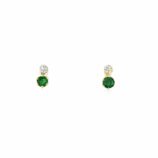 Balling Emerald Earrings
