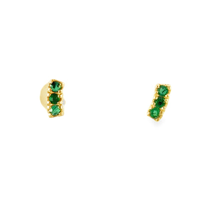 Emerald mini Earrings