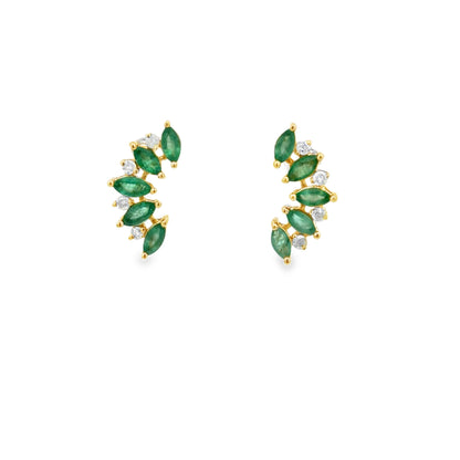 Bloom Emerald Earrings