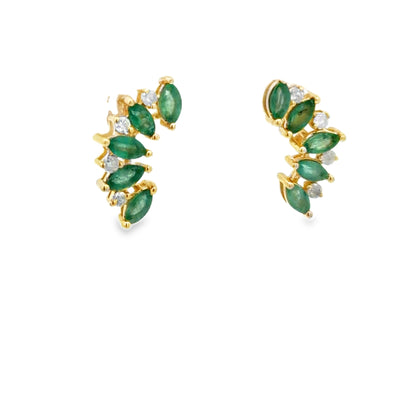 Bloom Emerald Earrings