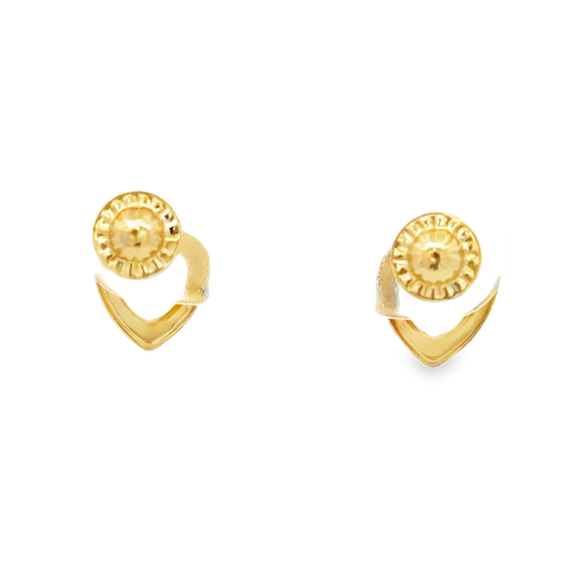 G Heart Earrings
