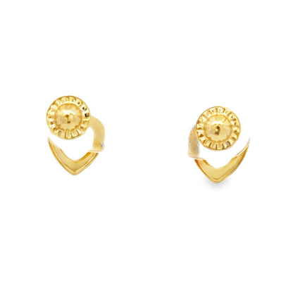 G Heart Earrings