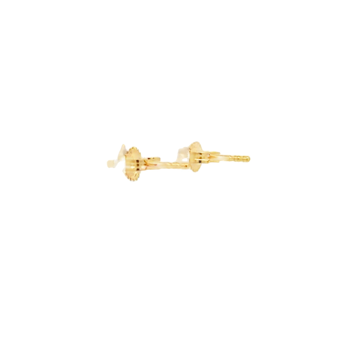 Yellow Gold Star Diamond Stud Earrings