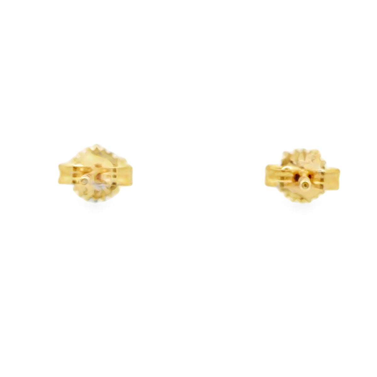 Yellow Gold Star Diamond Stud Earrings