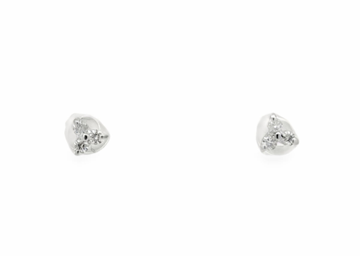 Extra Mini Flowers Diamond Earrings