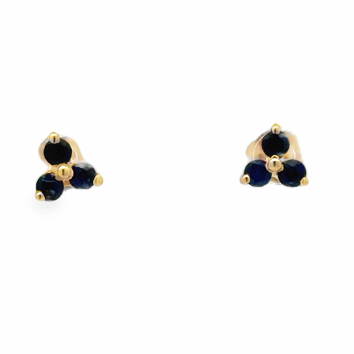 Mini Flowers Sapphire Earrings