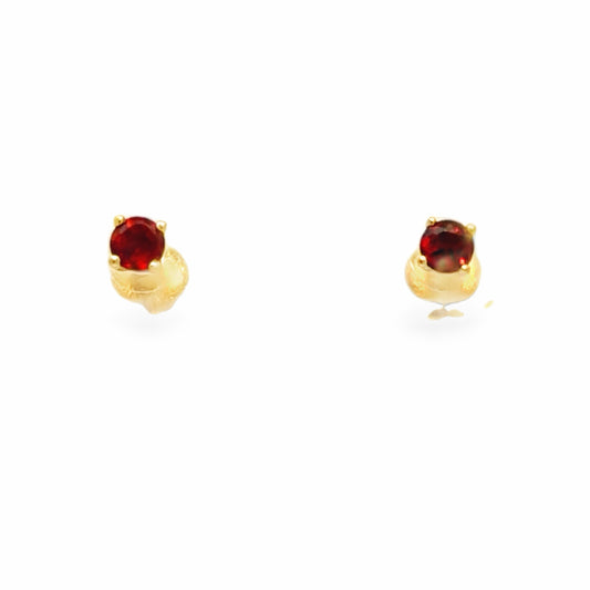 Fresh Garnet Studs