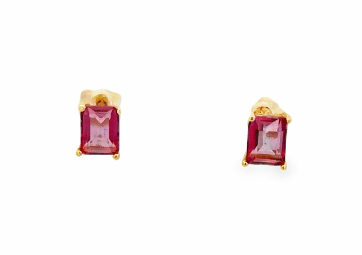 Pink Topaz Earrings