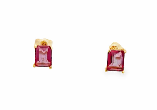 Pink Topaz Earrings