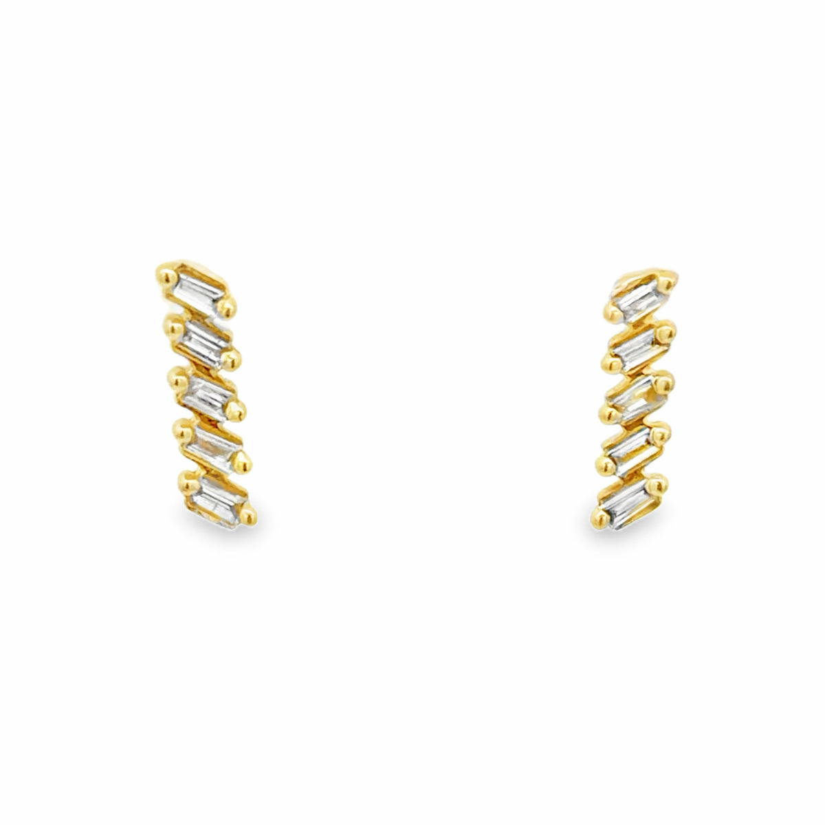 Diamond Zigzag Earrings
