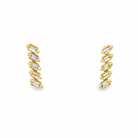 Diamond Zigzag Earrings