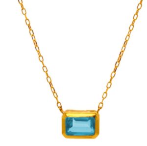 Glow Alone Blue Necklace